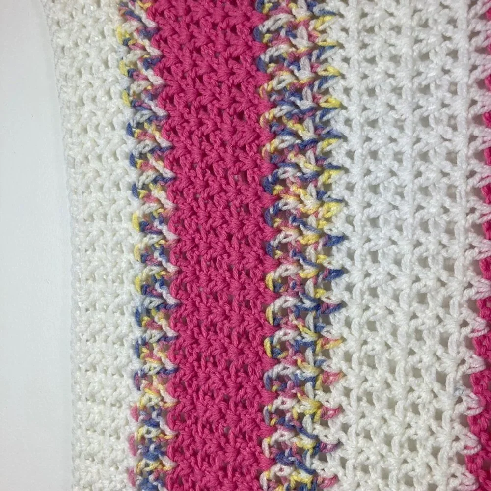 Handmade crocheted blanket